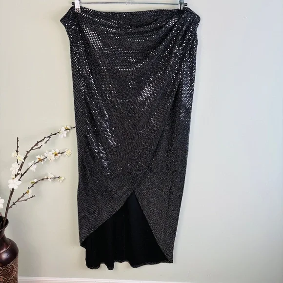 Fashion to Figure Metallic Crop and Skirt Set NWT Size 2X - Picture 8 of 10